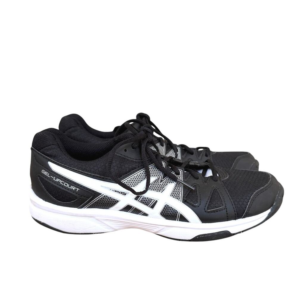ASICS women’s gel up court black and white volleyball shoes sneakers size 7.5